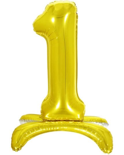 Цифра на подставке Золото 81см