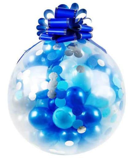 Шар сюрприз синий